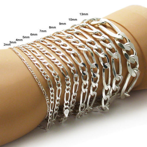Charming Sterling Silver Cuban Link Chain Bracelet - 8 Inch. Wholesale -  925Express