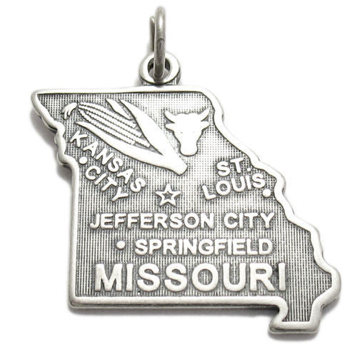 Diamond2Deal 925 Sterling Silver American States Louisiana Charm Pendant  Gift for Women