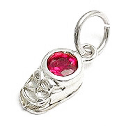 Baby shoe charms deals with birthstone